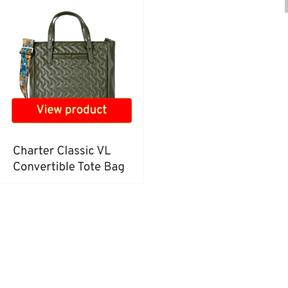 Charter PETA-Approved vegan leather tote makes even daily errands feel glam!